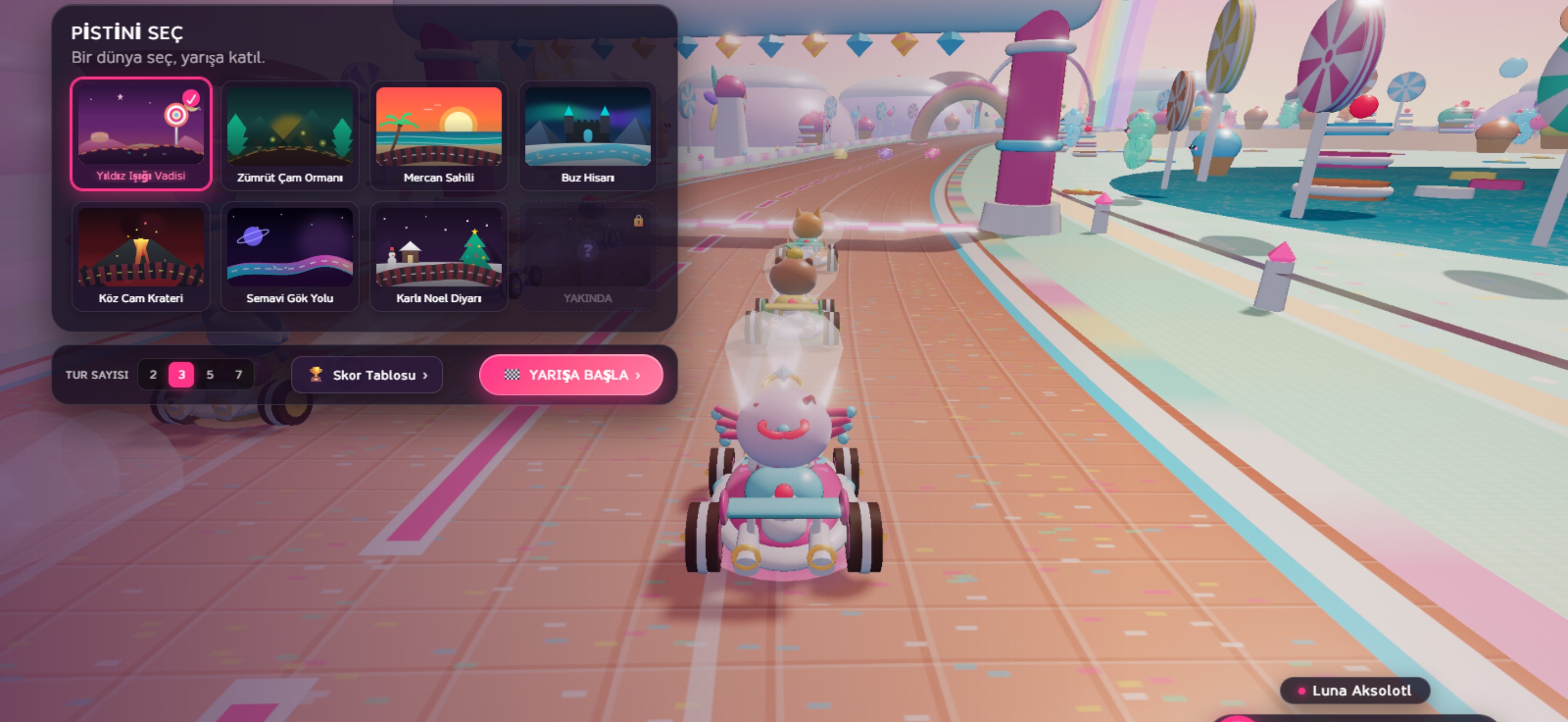 Lolly Lap 3D candy kart racing gameplay